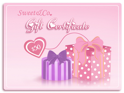Gift Certificate $50.00 - Click Image to Close